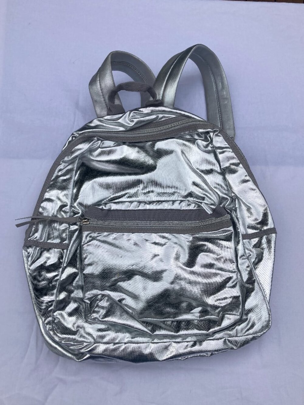 Cynthia Rowley Backpack Metallic Silver 29924